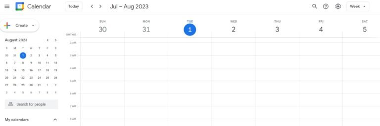 Google Calendar - Digital Planning Tool