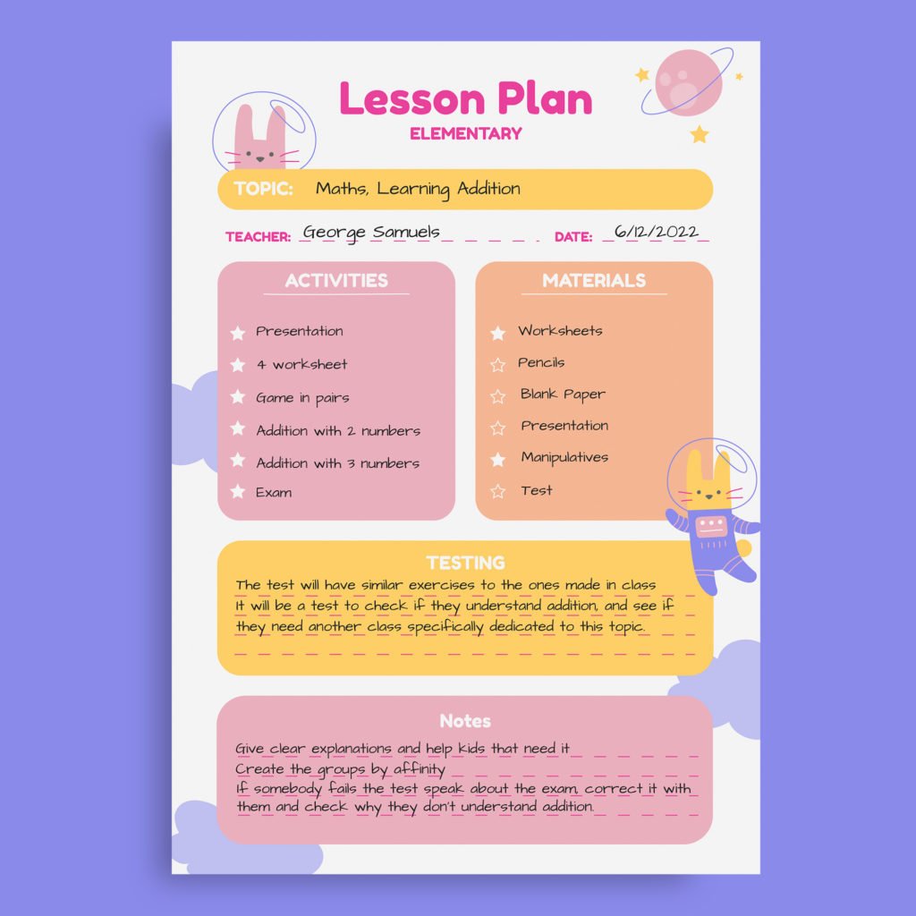 Benefits Of Lesson Plans For Teachers
