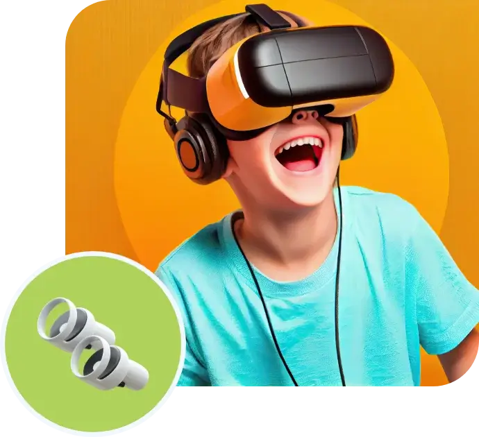 Gaming VR at digital portal