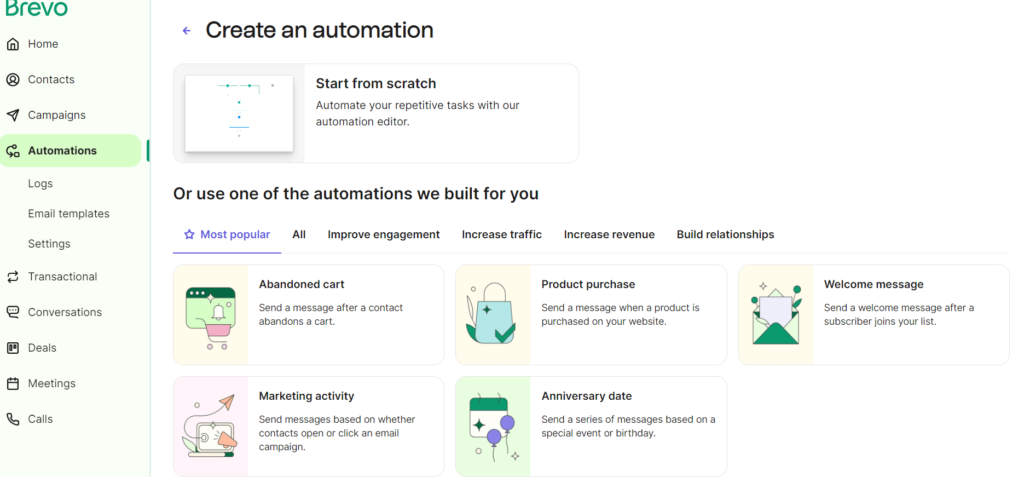 Brevo automation