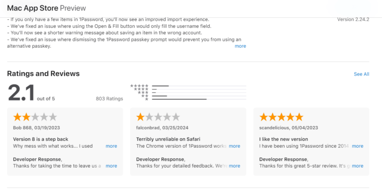 Review from Safari