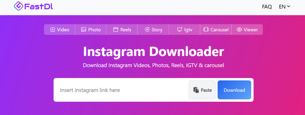 FastDl – Instagram Media Downloads