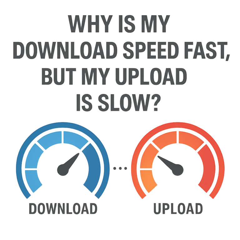 Why is my download speed fast, but my upload is slow